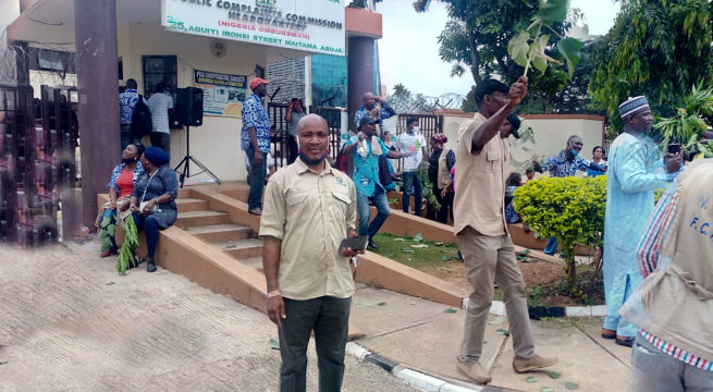 Photos: Public Complaints Commission Staff Embark on 7 Days Warning Strike, Stage Protest at Headquarters   