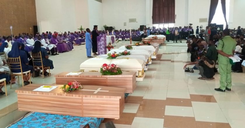 Owo Massacre: Tears at Funeral Mass for Victims