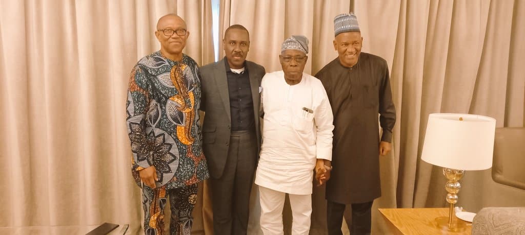 2023: Peter, Baba-Ahmed Visit Obasanjo in Ogun